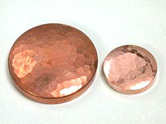 純銅製鎚目入りキャップ 